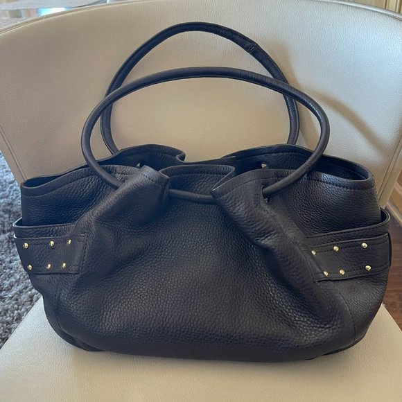 Cole Haan Dark Brown Leather Hobo Purse - Picture 2 of 4